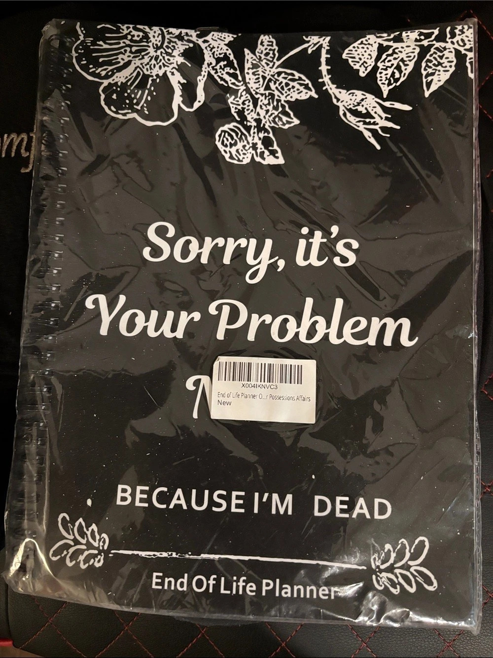 End Of Life Planner Black & White